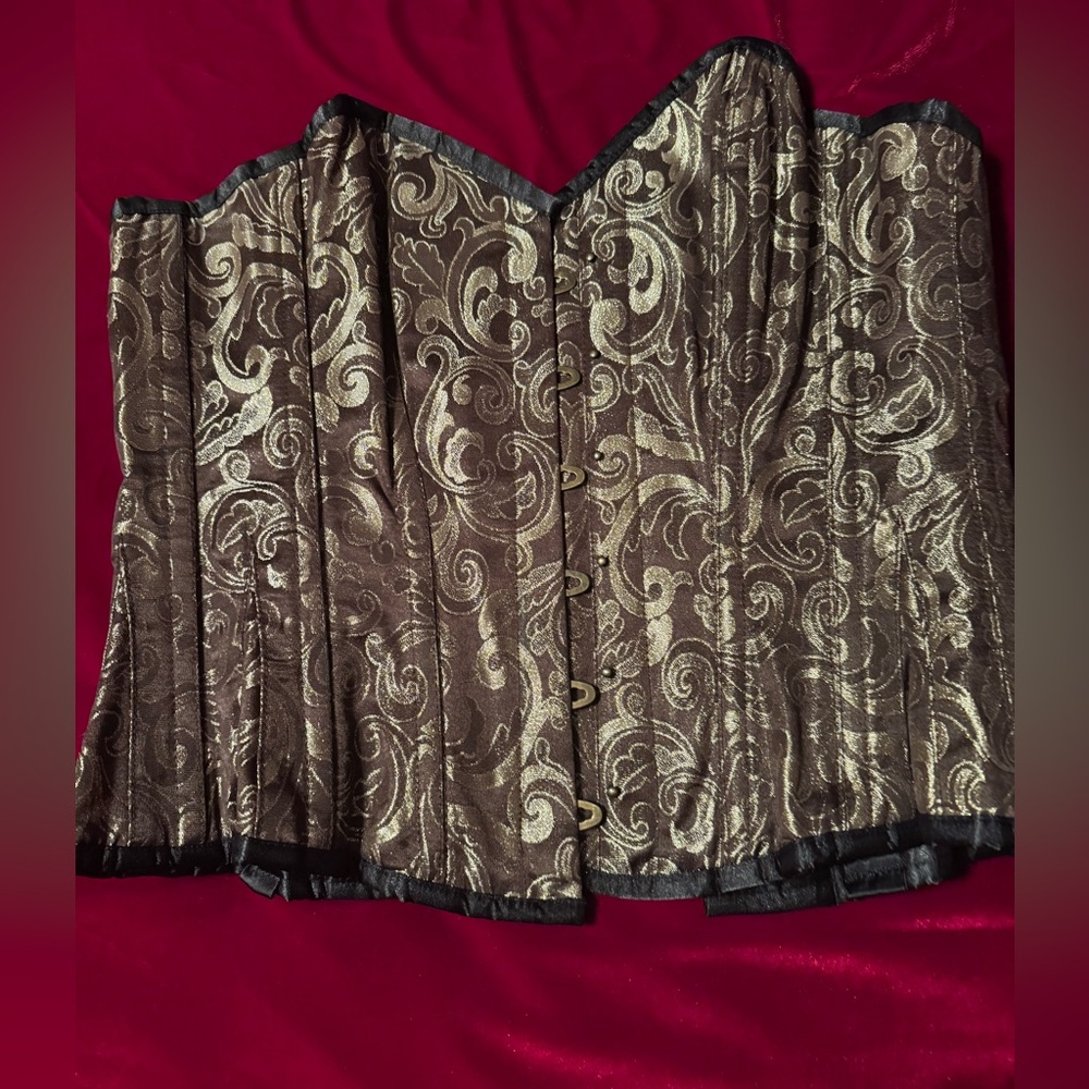 Beautiful black and gold corset
